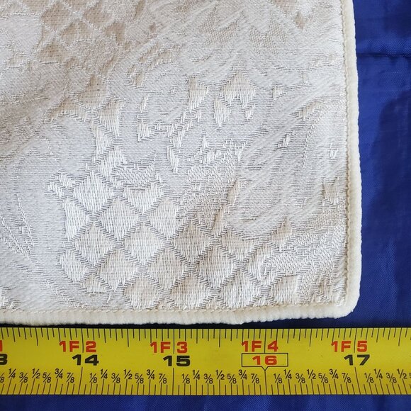 8 NWOT Napkin Formal Linen Jacquard HighSheen White on White Traditional Classic - Picture 9 of 9